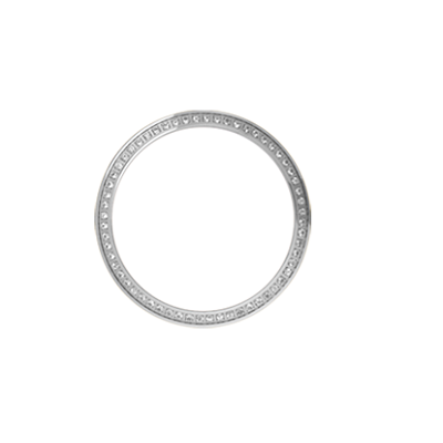 Christina - Topring med 60 hvide safirer 36 mm.