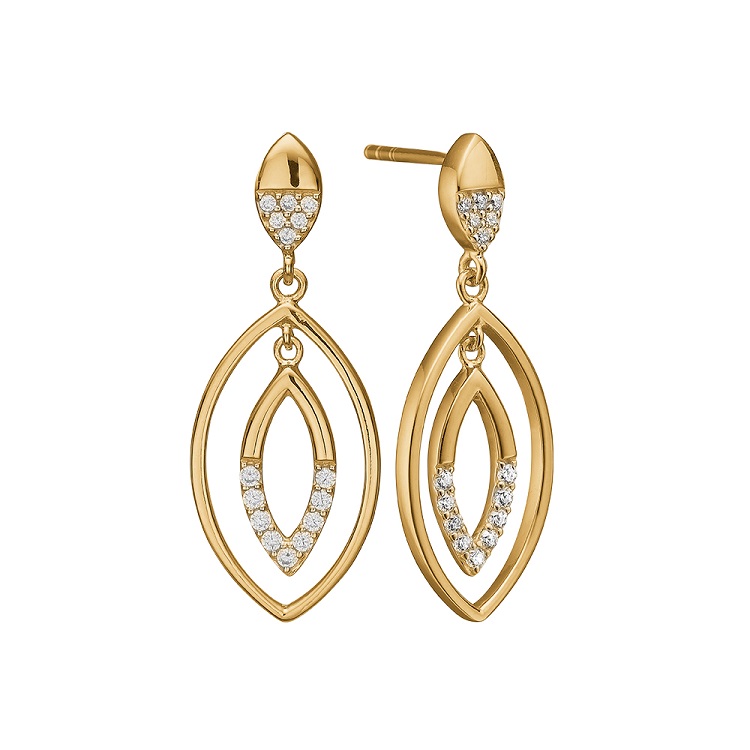 Aagaard øreringe forgyldt