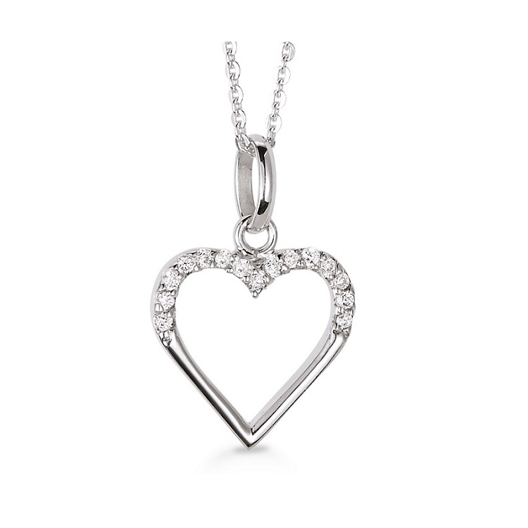 Aagaard halskæde med hjerte 11323738-45