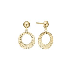 Aagaard - Øreringe 8 kt. guld Solskin