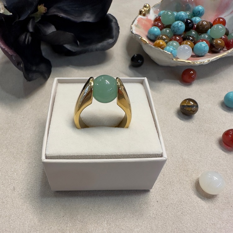 Donnatella Green aventurine sten 10 mm.