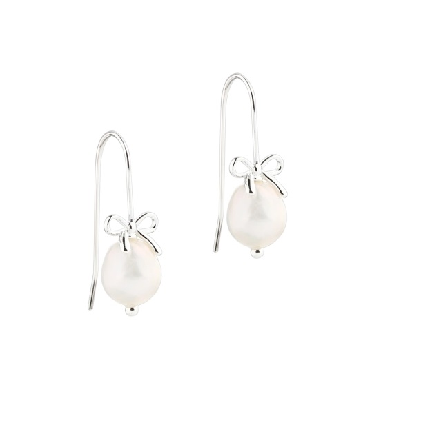 Aqua Dulce Bow & Pearls øreringe 5810