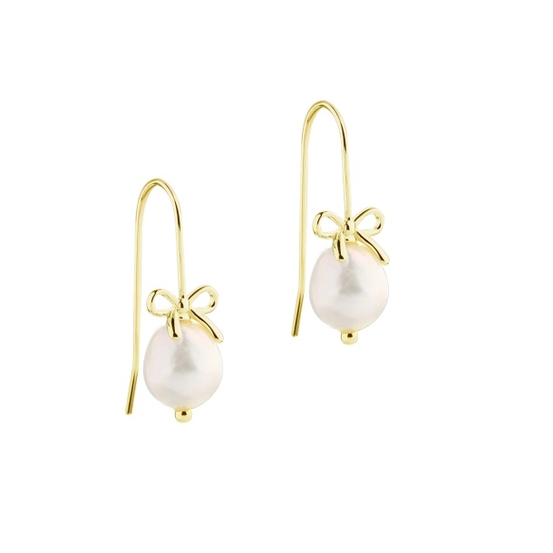 Aqua Dulce Bow & Pearls øreringe 5811