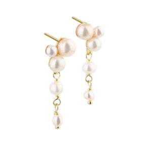 Aqua Dulce øreringe Bubbles Short forgyldt 5509