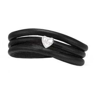 Christina Mors dag armbånd læder 6 mm. 605-Mor24-S