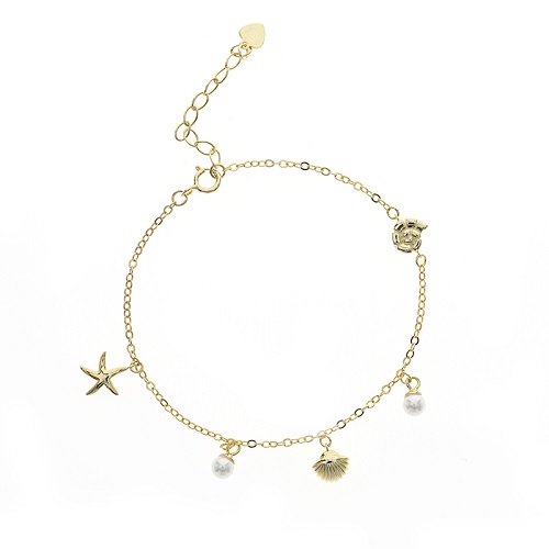 "Lifa" armbånd forgyldt sølv L475