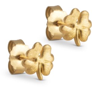 Enamel Studs, Organic clover øreringe E238GM