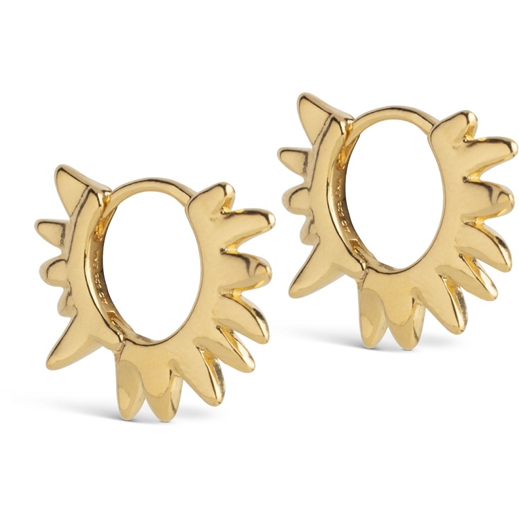 Enamel hoops Sunshine øreringe E422G