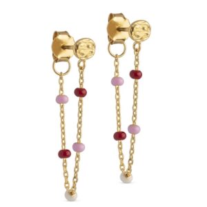 Enamel øreringe Lola E140GMROSIE