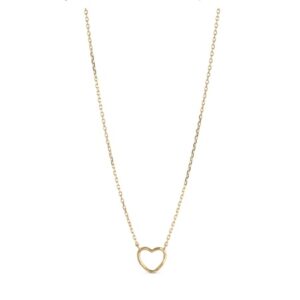Enamel Organic Heart halskæde n102gm