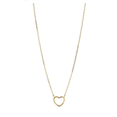 Enamel Organic Heart halskæde N102GM