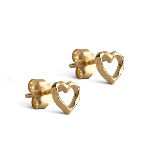 Enamel Organic Heart øreringe E301GM