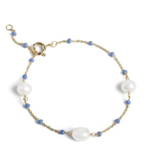 Enamel Lola Perlita Cornflower armbånd B80G_2