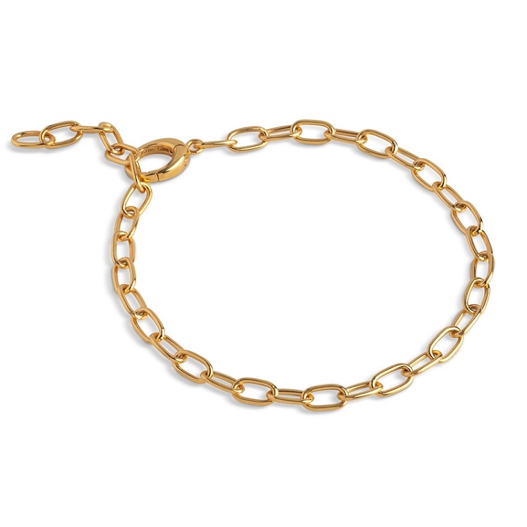 Enamel Medium Charm armbånd B143G