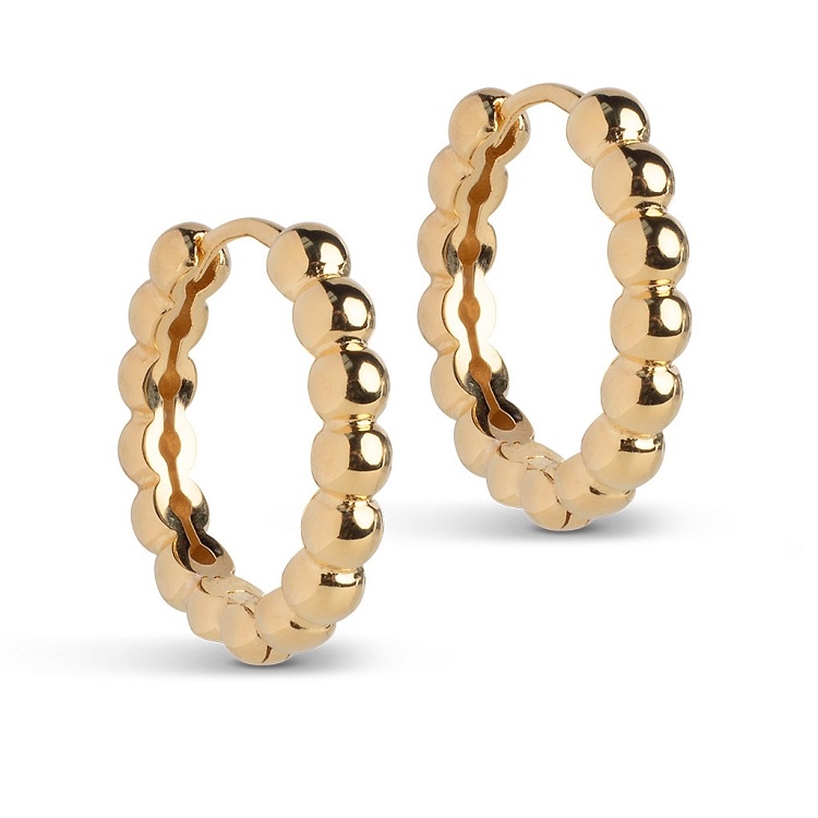 Enamel Ball Large øreringe E403G