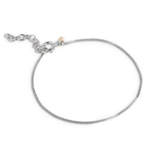 Enamel Box Chain 0.8 mm armbånd B121S