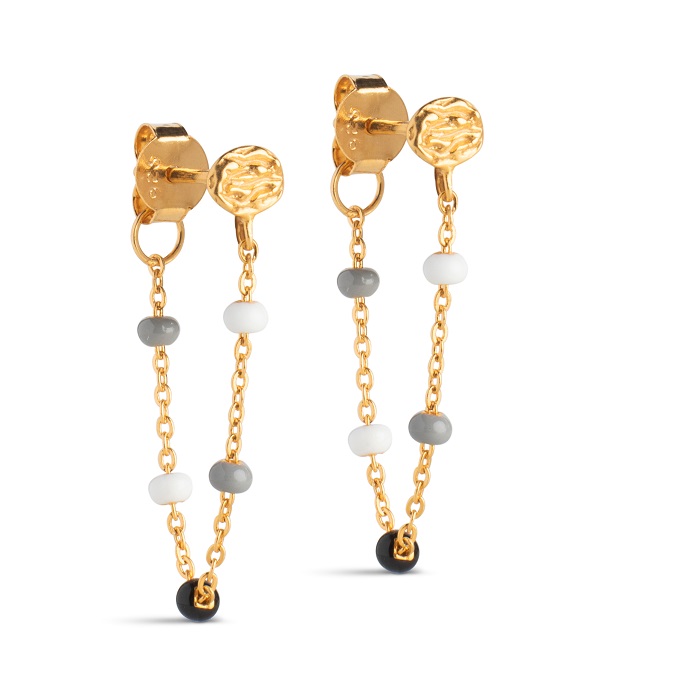 Enamel Lola øreringe E140GMSaltnpepper