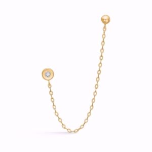 Seville guld ørering i 8kt