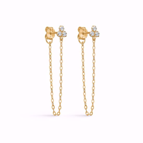 Seville guld øreringe i 8 kt.