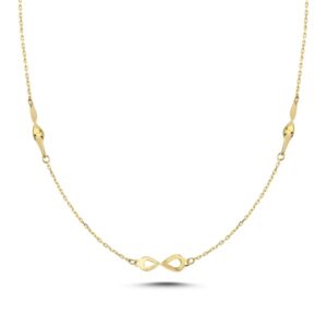 Melfia halskæde 14 karat guld med uendelighedstegn 2305 111F