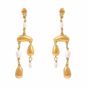 Hultquist Pebble Grande øreringe S08486 G