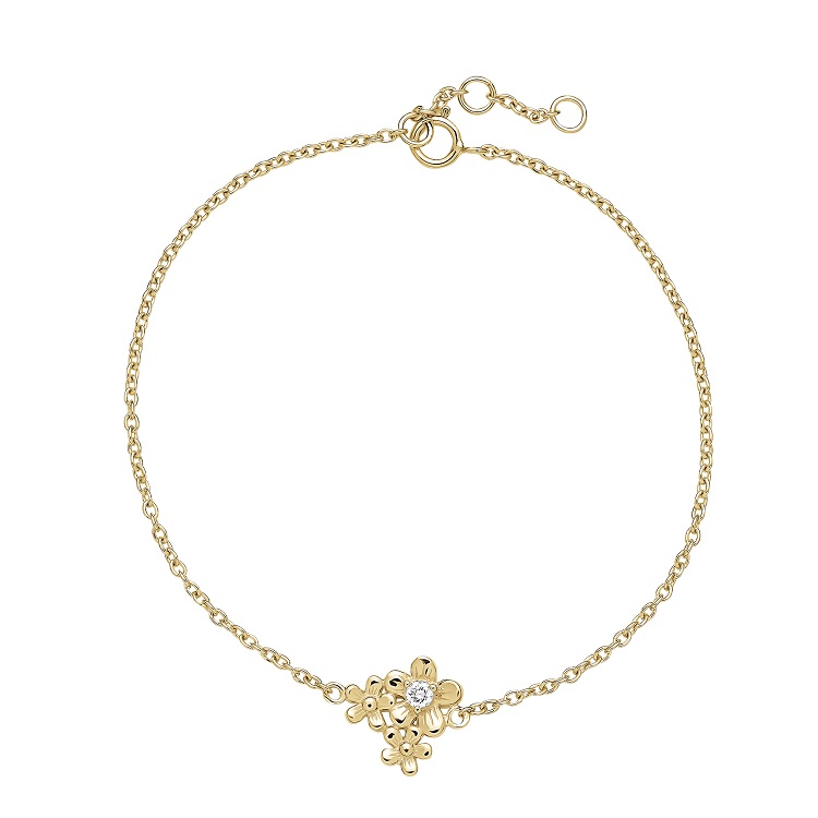 Lund Copenhagen guld armbånd 8 kt. med diamant 3011360-0,07