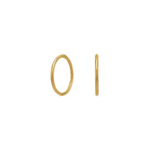 Nordahl creoler 14 mm. forgyldt 30108015900