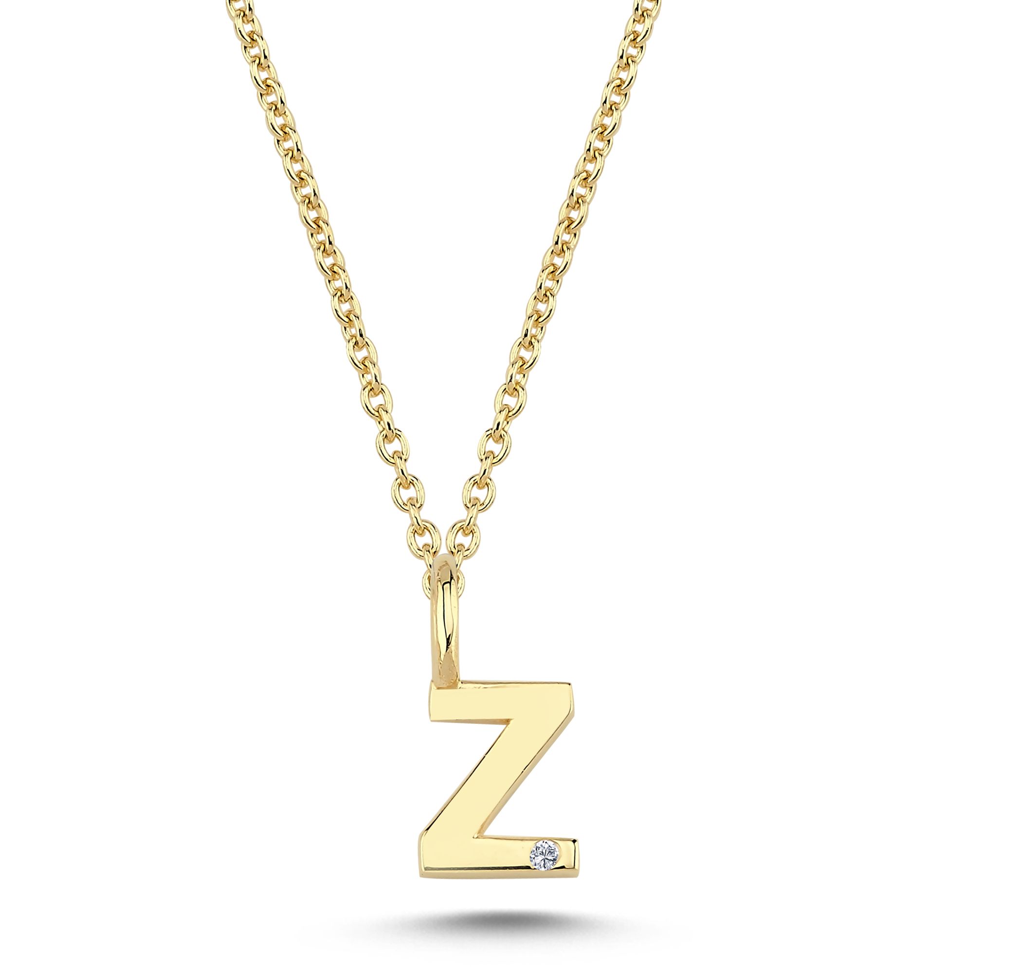 Nuran Bogstav 14 kt. guld "Z" med 0,005ct. V2200-Z
