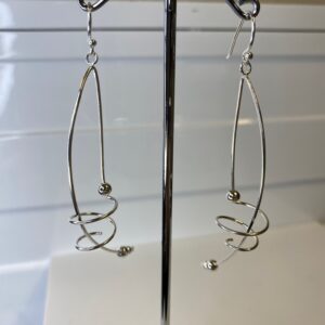 Donnatella - Unikke lange øreringe i sølv