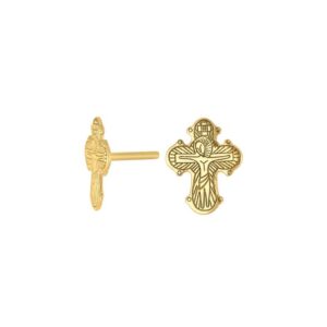 Siersbøl øreringe med dagmarkors 30257535900