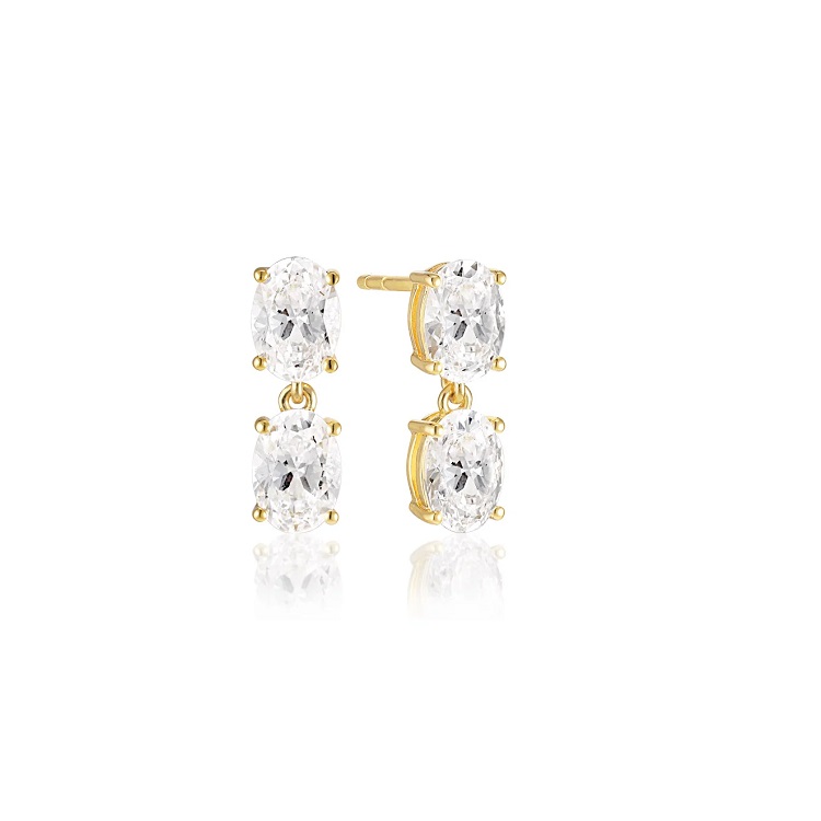 Sif Jakobs Ellisse Due Piccolo øreringe SJ-E2308-CZ-YG