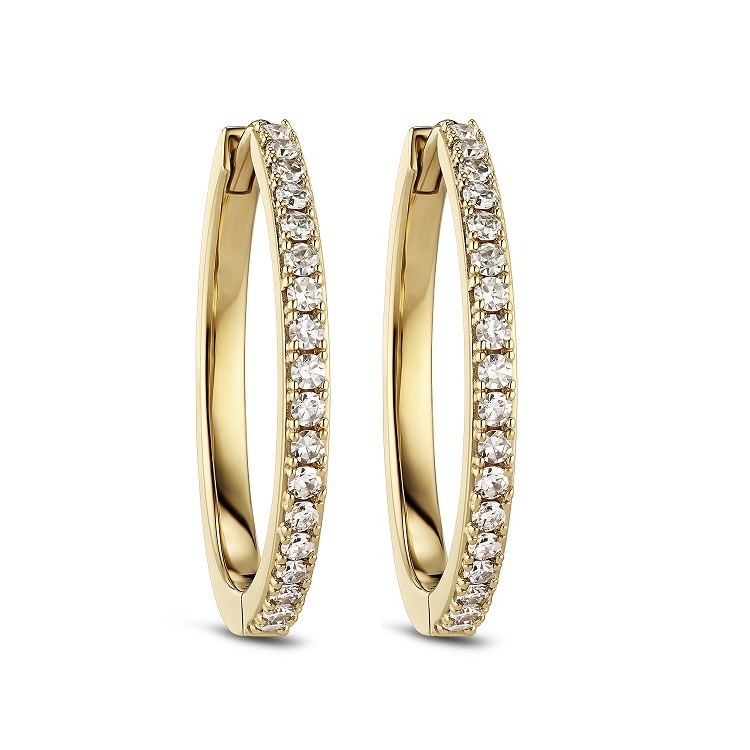 Sif Jakobs Alba Grande øreringe 14 kt guld 0.36 ct. labgrown diamant SJ-E2512-WD-YG-2