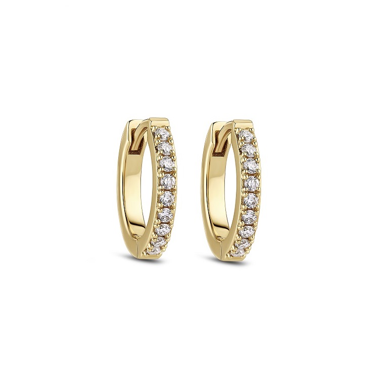 Sif Jakobs Alba Piccolo øreringe 14 kt guld 0.18 ct. labgrown diamant SJ-E2510-WD-YG-2