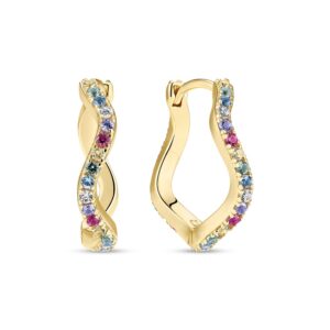 Sif Jakobs Ellera Waves Grande øreringe SJ-E3869-XCZ-YG