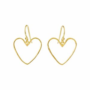 Susanne Friis Bjørner Hjerte 30 mm. øreringe 5703-2-20