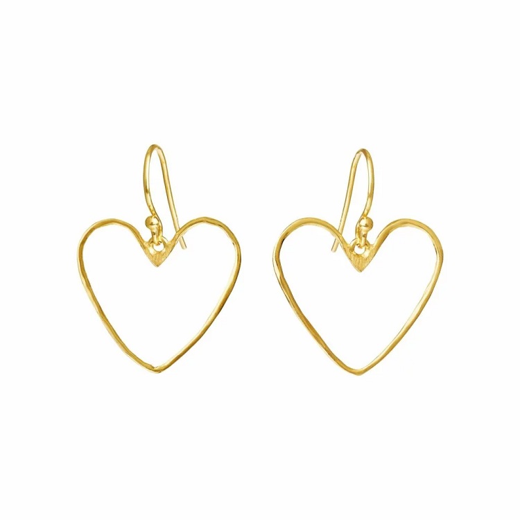 Susanne Friis Bjørner Hjerte 30 mm. øreringe 5703-2-20
