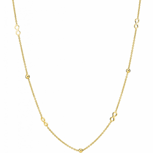 Lund Copenhagen 8 Kt. Halskæde Med Evighedstegn 3021124