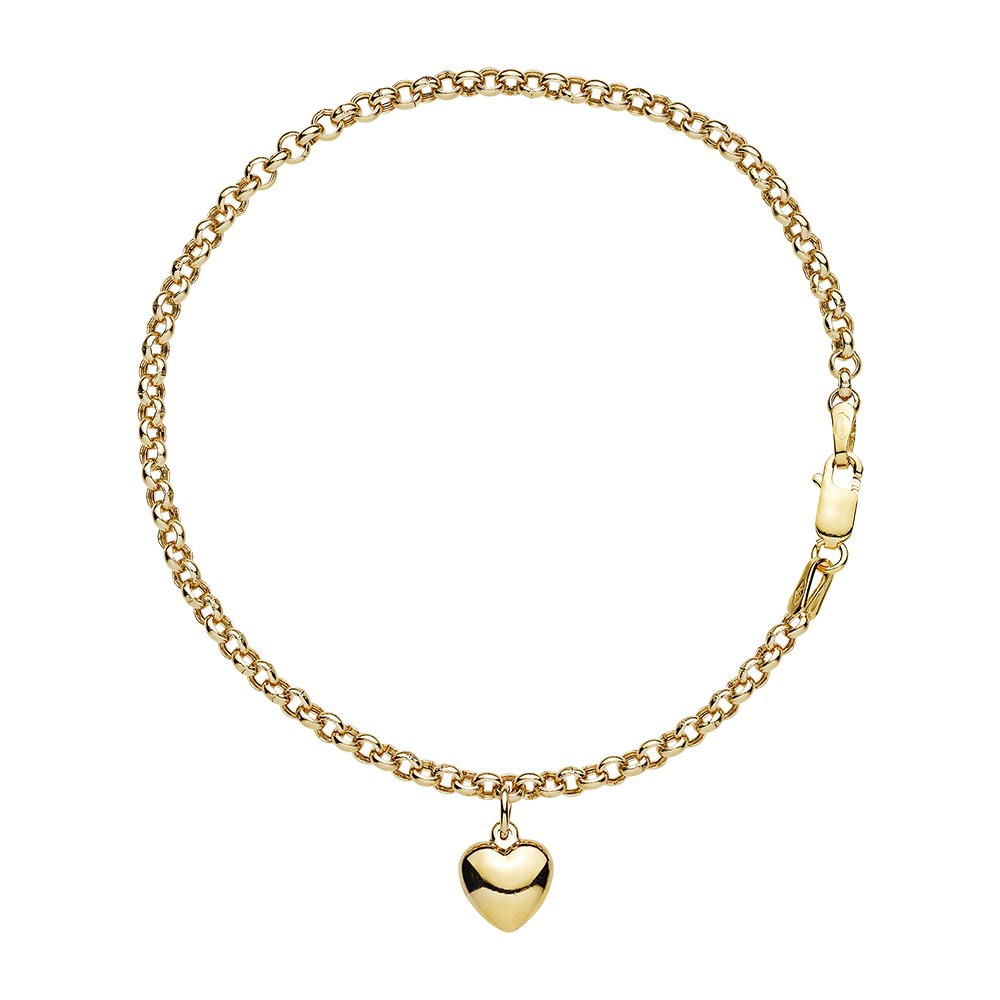 Lund Copenhagen 8 Kt armbånd med hjerte 3971818