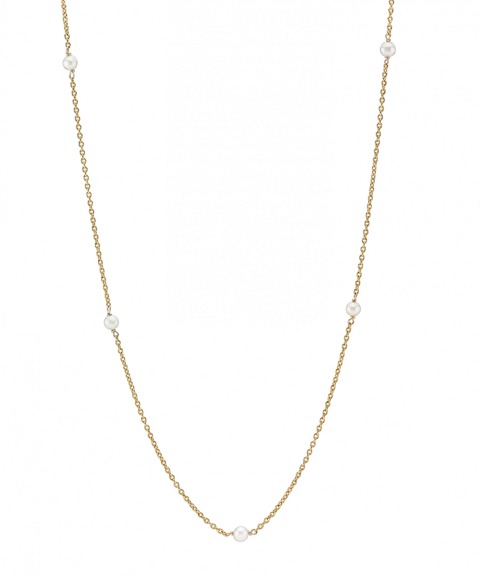 Lund Copenhagen 8 Kt. halskæde med perler 3021158-33