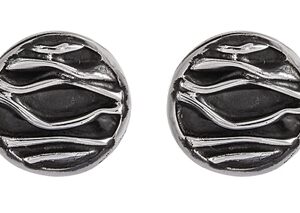 Raw-Oxi øreringe sølv