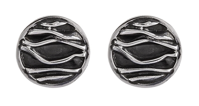 Raw-Oxi øreringe sølv