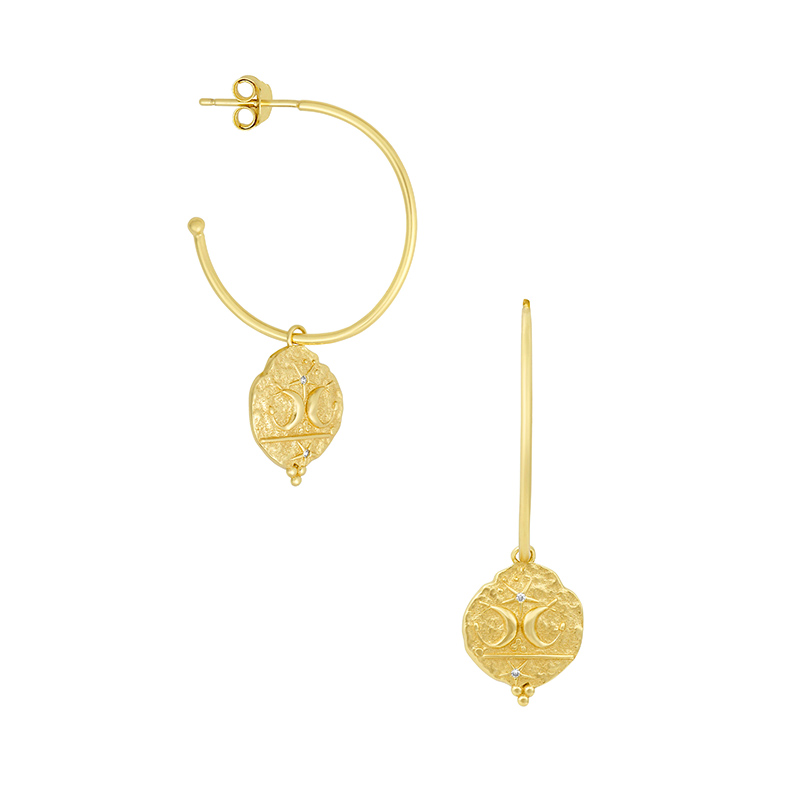 Donnatella øreringe forgyldt