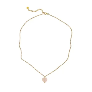 Stine A Amour Necklace Rose Quartz 2060-02-OS