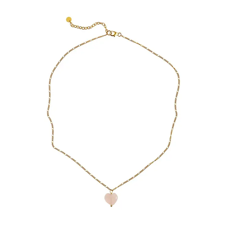 Stine A Amour Necklace Rose Quartz 2060-02-OS