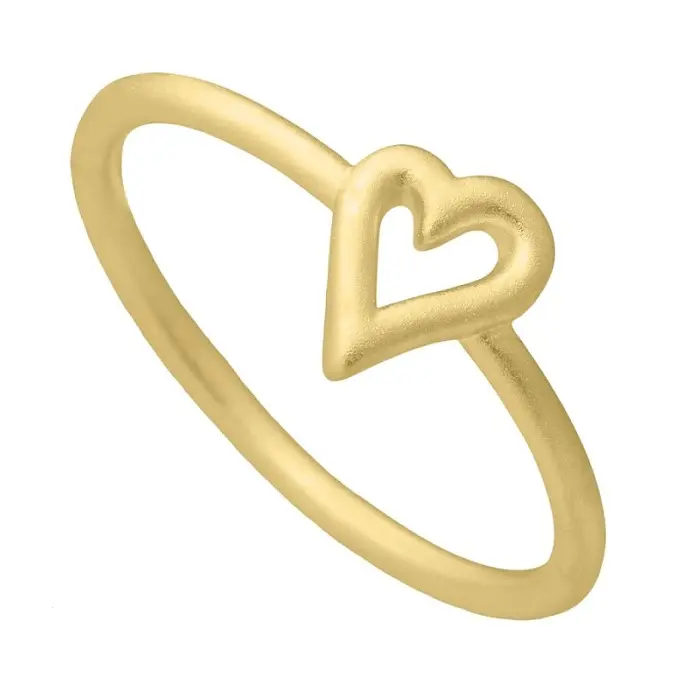 Aqua Dulce - Heart ring i forgyldt 4135