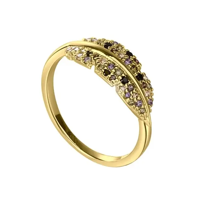 Aqua Dulce - Flora mix ring i forgyldt 4505