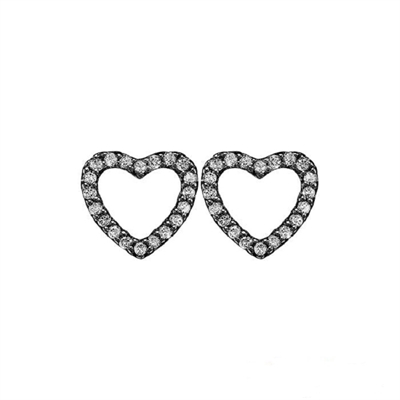 Christina Topaz Sparkling Hearts Øreringe