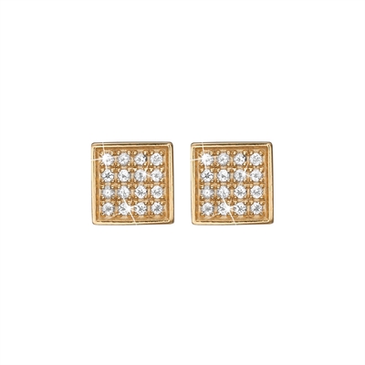 Christina øreringe forgyldt sølv