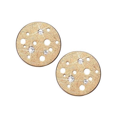 Christina øreringe forgyldt sølv