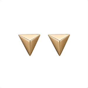 Christina øreringe forgyldt sølv